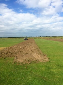 oude veld vernielen