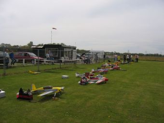de goed gevulde flightline