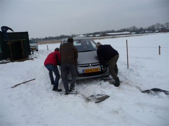 Werkzaamheden voor nieuw clubhuis