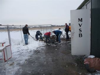 Werkzaamheden voor nieuw clubhuis