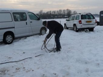 Werkzaamheden voor nieuw clubhuis