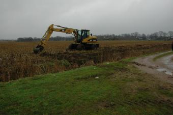 Werkzaamheden voor nieuw clubhuis