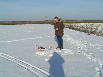 Erik in de sneeuw